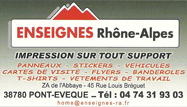 Enseignes Rhône-Alpes